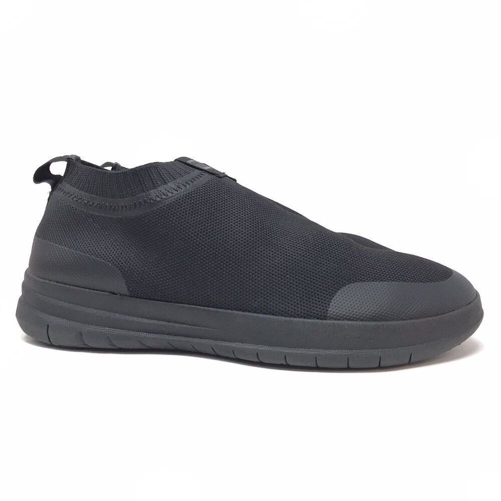 Fitflop Uberknit Womens 10 Shoes Black Slip On Cushion Comfort Sneaker Casual